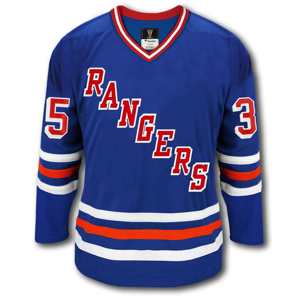 Authentic Mike Richter New York Rangers Fanatics Vintage Autographed Jersey - SportAuthentix