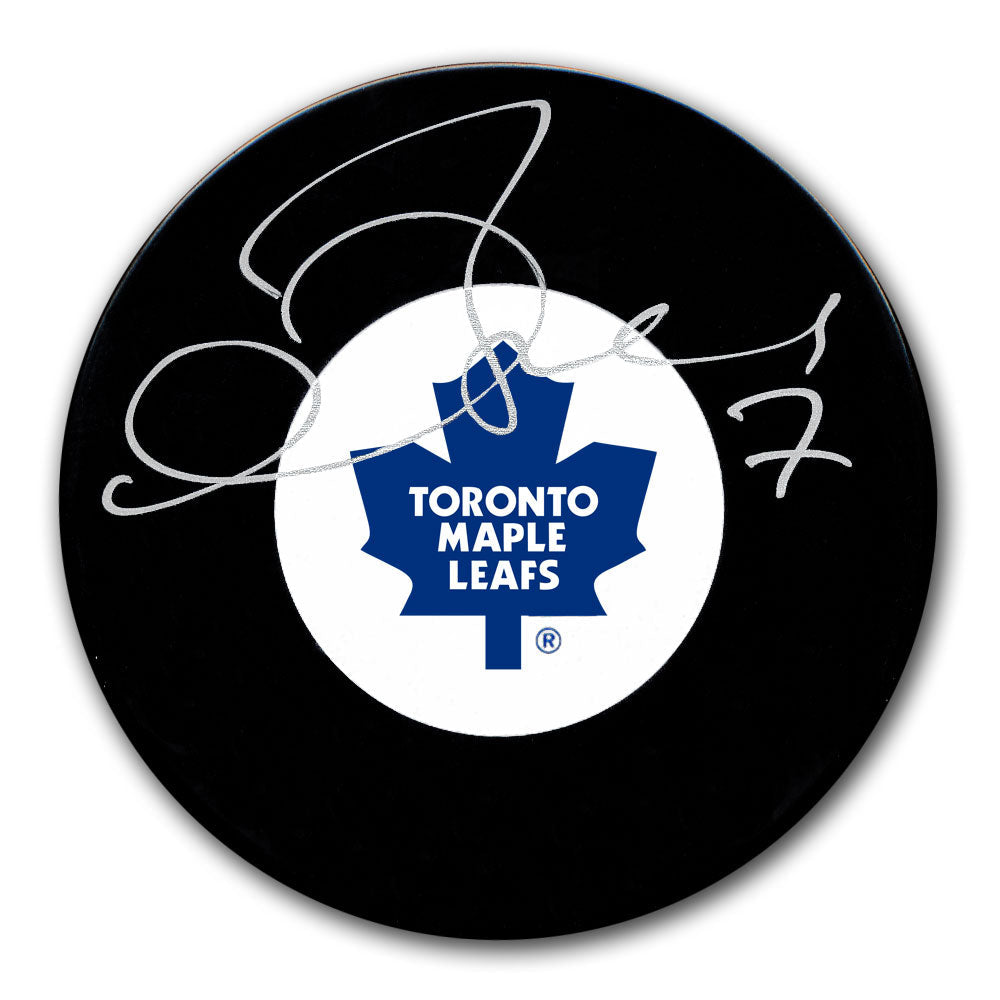 Rondelle autographiée des Maple Leafs de Toronto par Gary Roberts