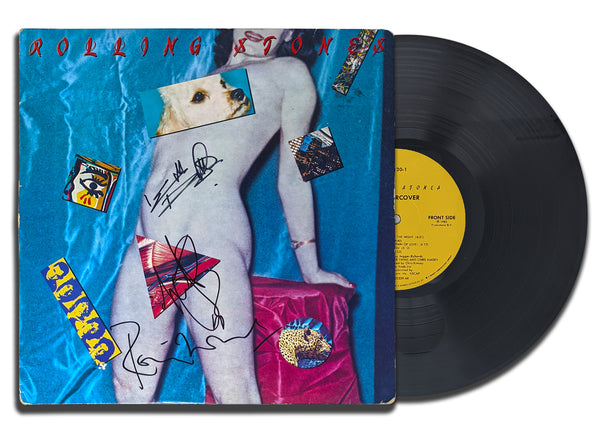 Keith Richards Charlie Watts Ronnie Wood Signed The Rolling Stones UNDER COVER Autographed Vinyl Album LP