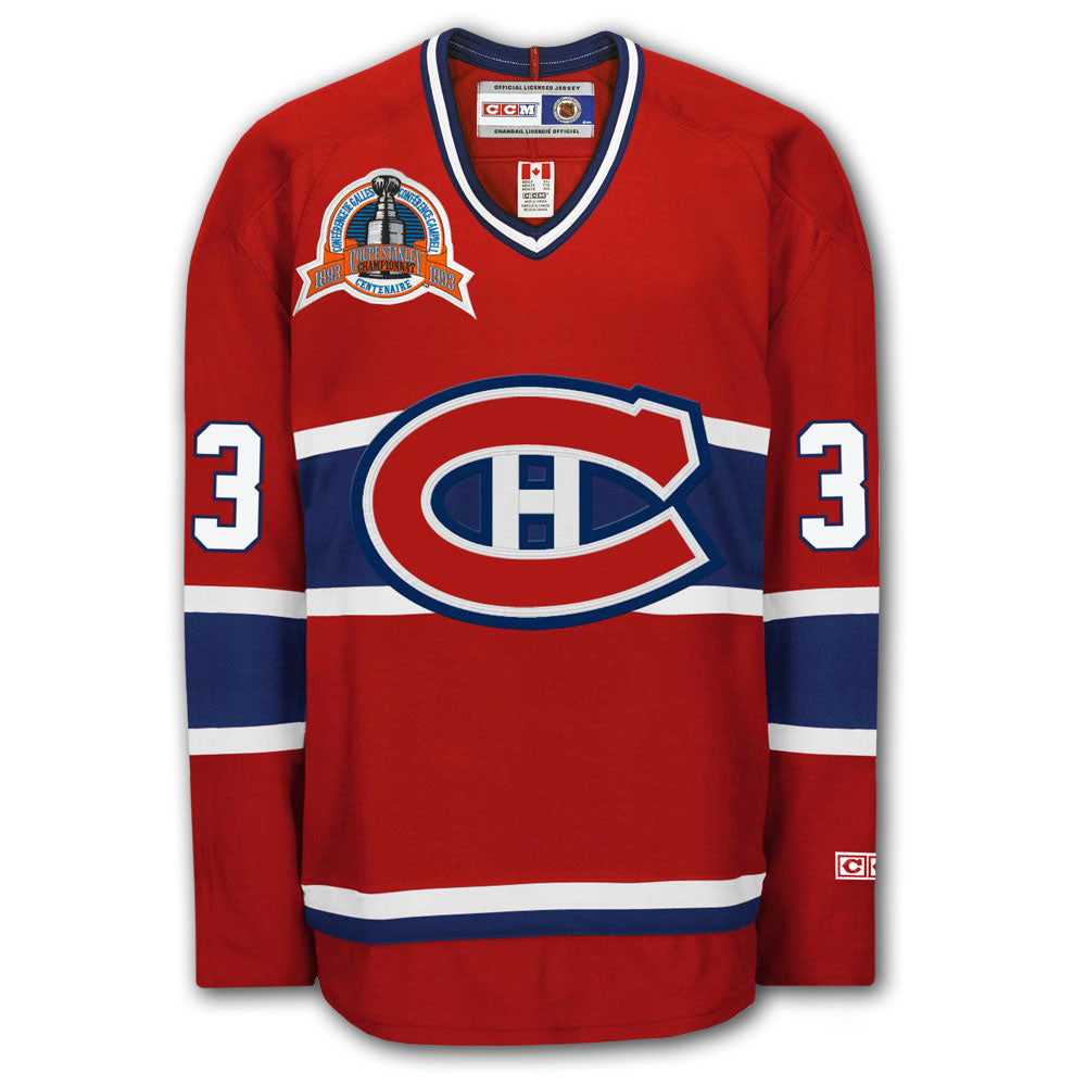 Patrick Roy Autographed Montreal Canadiens CCM 1993 Stanley Cup Jersey