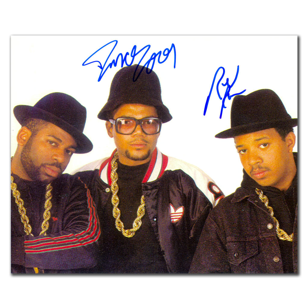 Darryl McDaniels DMC Joseph Simmons Rev Run RUN-DMC Double photo 8x10 signée