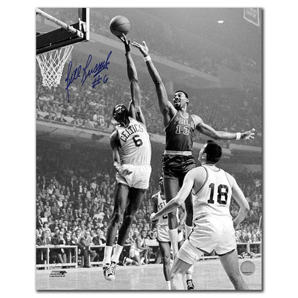 Authentic Bill Russell Boston Celtics vs Wilt Chamberlain Autographed 16x20 Rich Altman - SportAuthentix