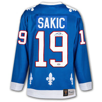 Joe Sakic Quebec Nordiques Fanatics Vintage Autographed Jersey