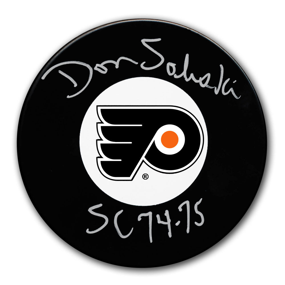 Don Saleski Philadelphia Flyers SC Years Autographed Puck