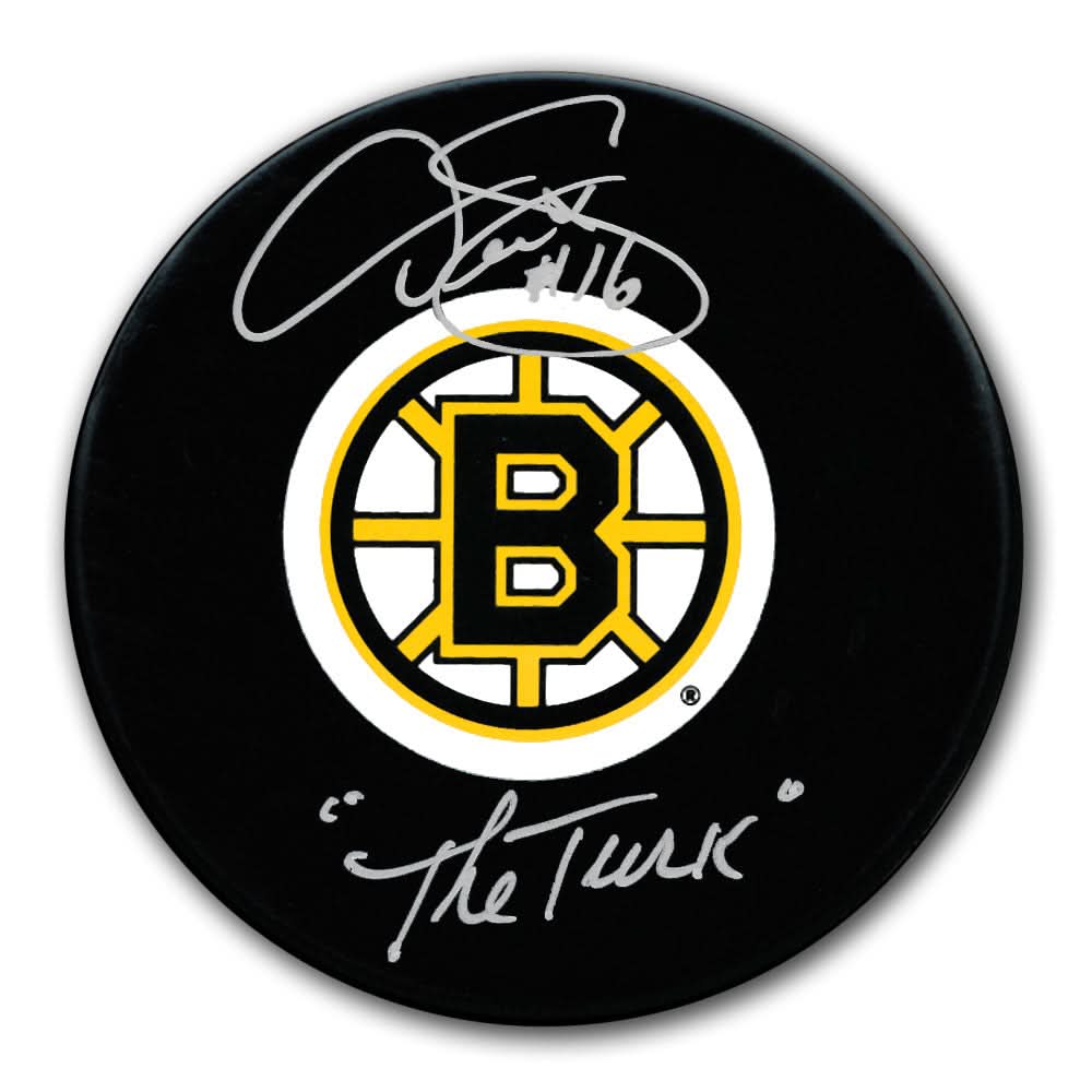 Authentic Derek Sanderson Boston Bruins The Turk Autographed Puck - SportAuthentix