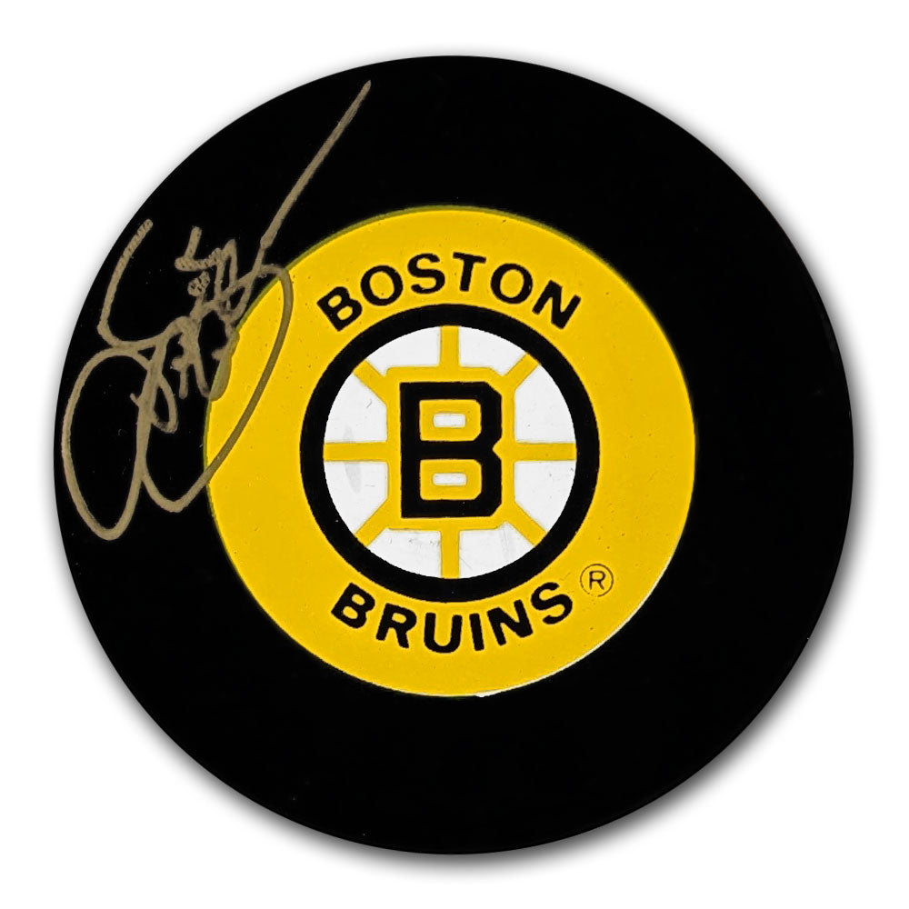 Derek Sanderson Boston Bruins GOLD Autographed Puck