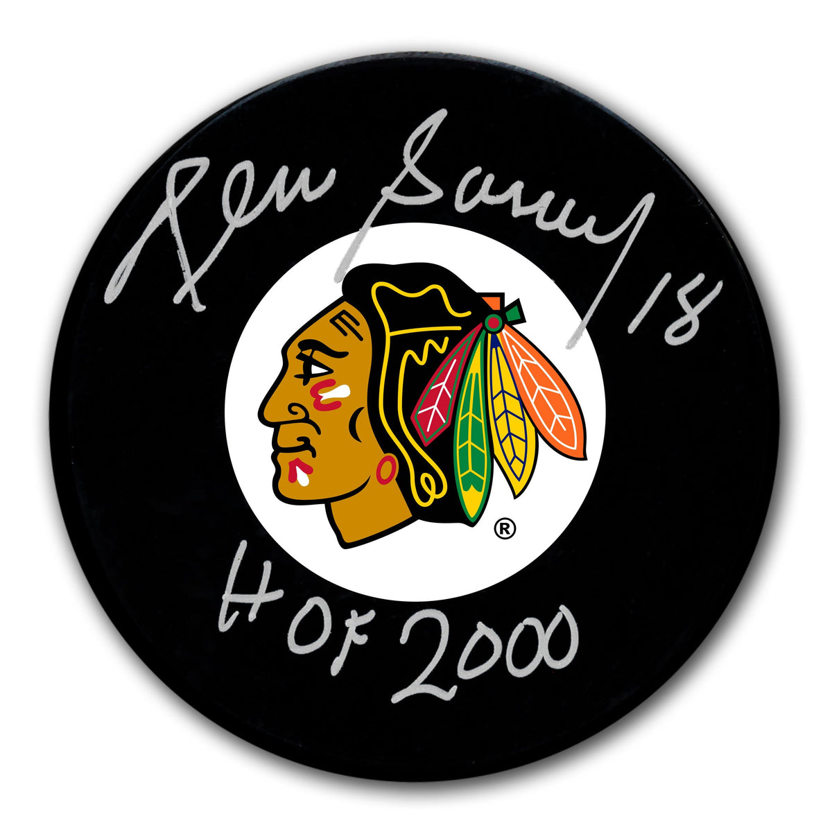 Denis Savard Chicago Blackhawks Autographed Puck - Sport Authentix Inc