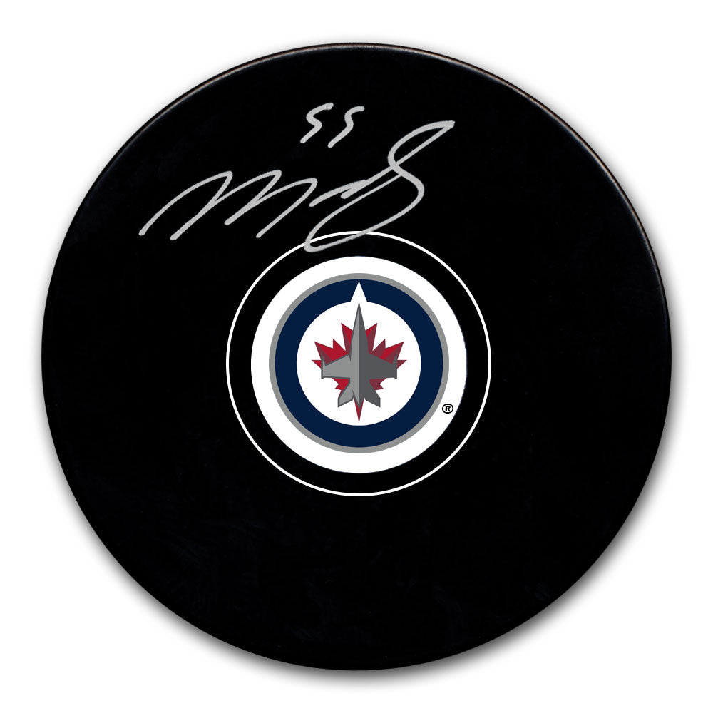 Mark Scheifele autographed Winnipeg Jets hockey puck