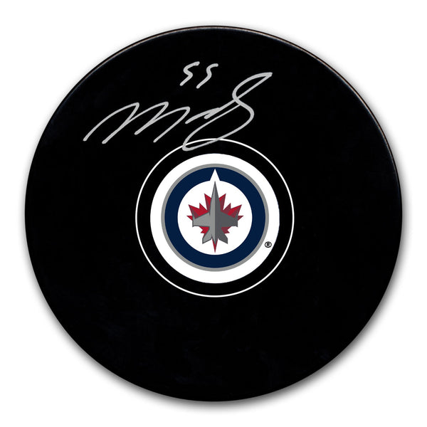 Mark Scheifele autographed Winnipeg Jets hockey puck