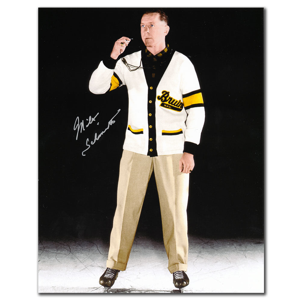 Milt Schmidt Boston Bruins Coach Autographed 8x10