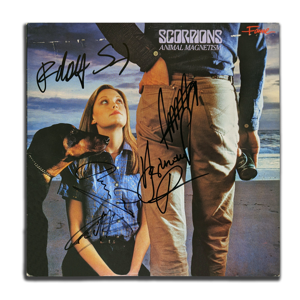 Scorpions Band Signed ANIMAL MAGNETISM Autographed Vinyl Album LP