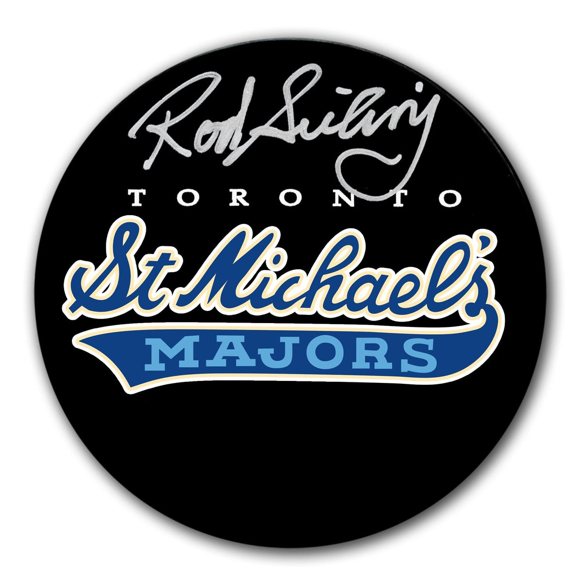 Authentic Rod Seiling Toronto St. Michaels Majors Autographed Puck - SportAuthentix