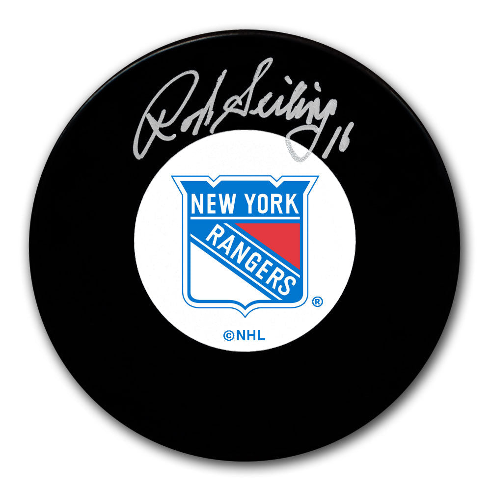 Rod Seiling Rondelle autographiée des Rangers de New York