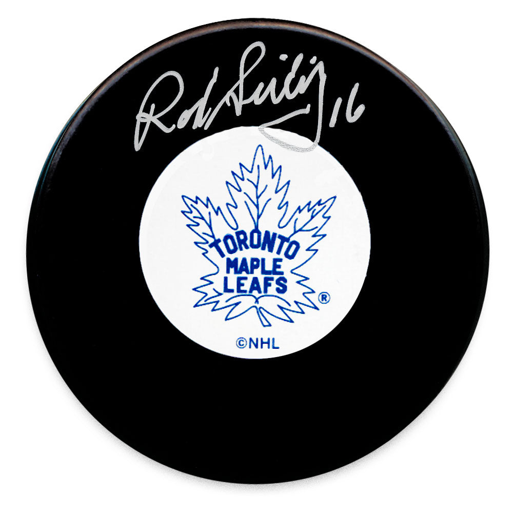 Rod Seiling Toronto Maple Leafs Original 6 Autographed Puck