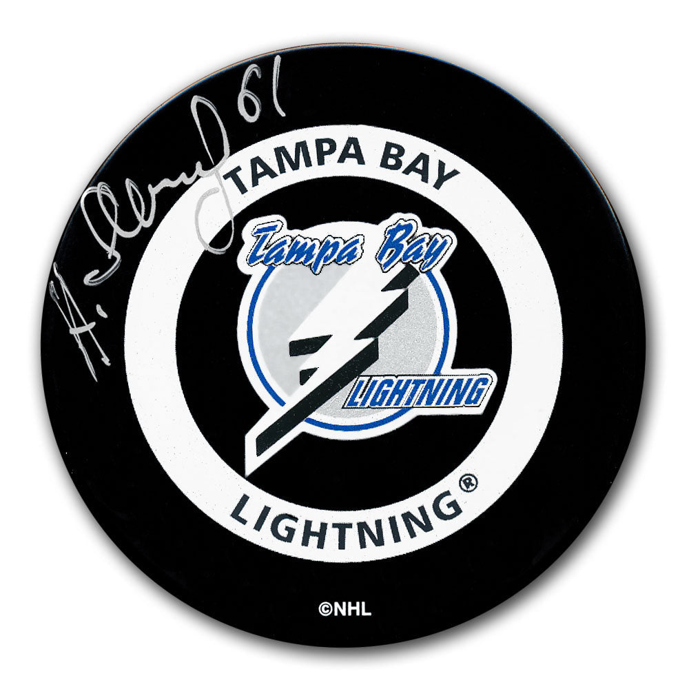 Alexander Selivanov Tampa Bay Lightning Autographed Official Game Puck