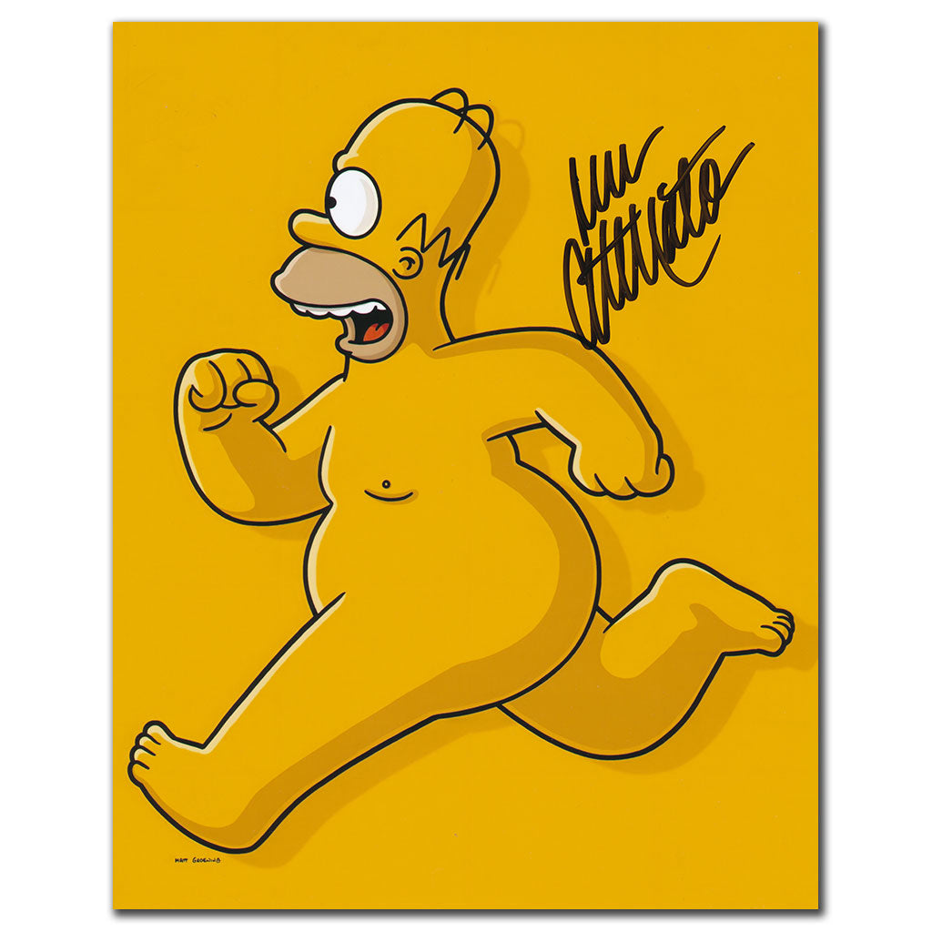 Dan Castellenetta THE SIMPSONS Naked Homer Signed 8x10 Photo