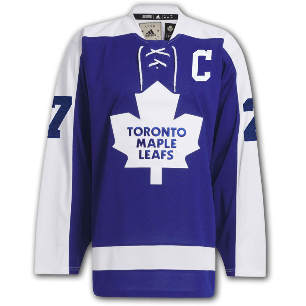 Darryl Sittler Toronto Maple Leafs STATS Adidas Pro Autographed Jersey