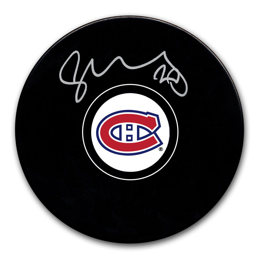 Juraj Slafkovsky Rondelle autographiée des Canadiens de Montréal