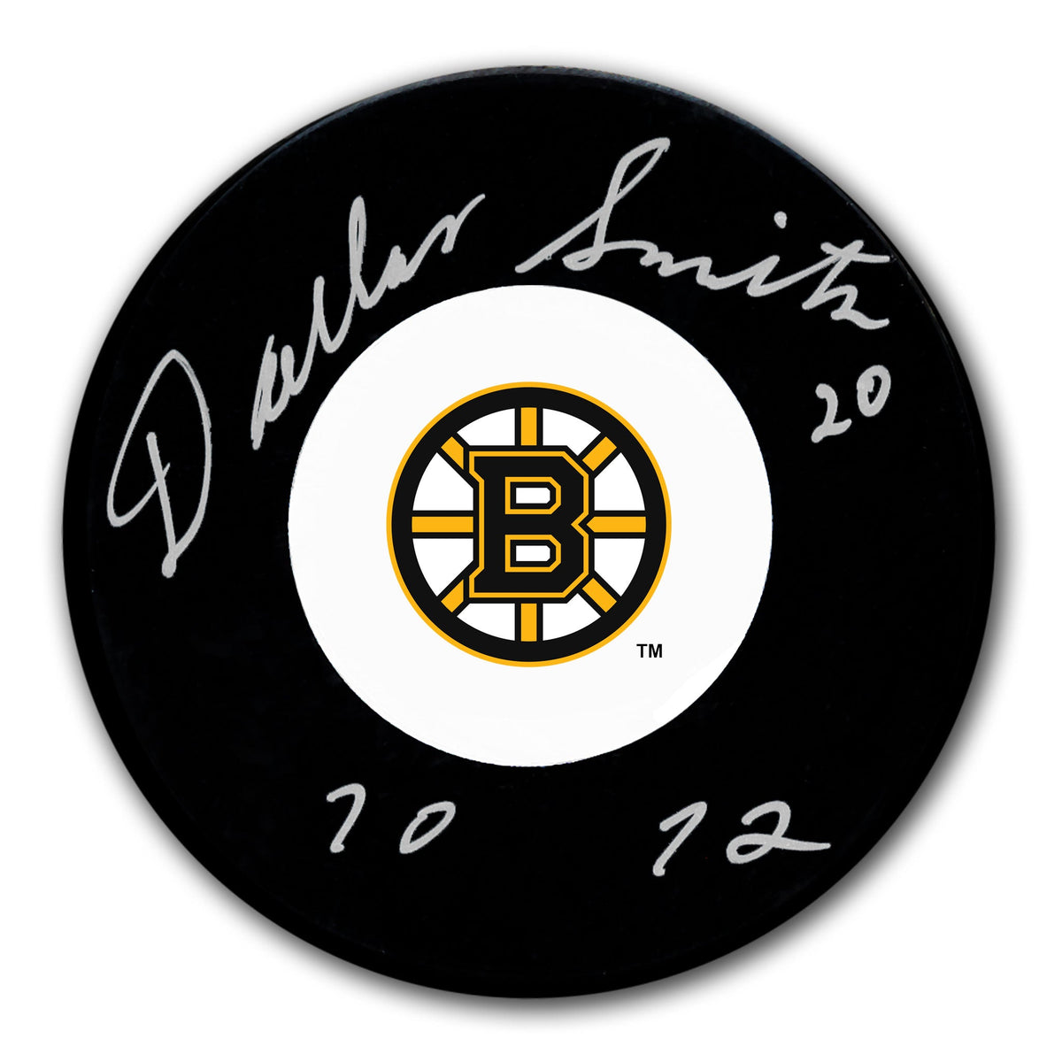 Dallas Smith Boston Bruins SC Years Autographed Puck - Sport Authentix Inc