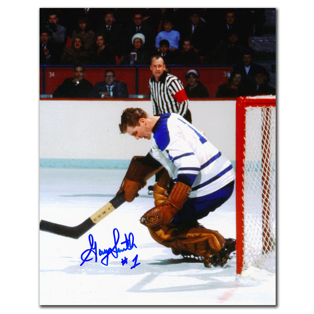 Gary Smith Maple Leafs de Toronto autographié 8x10