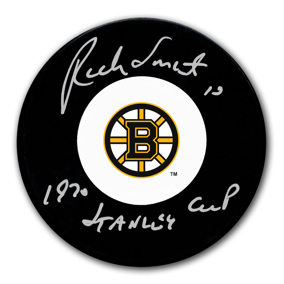 Rick Smith Boston Bruins 1970 Stanley Cup Autographed Puck - Sport Authentix Inc