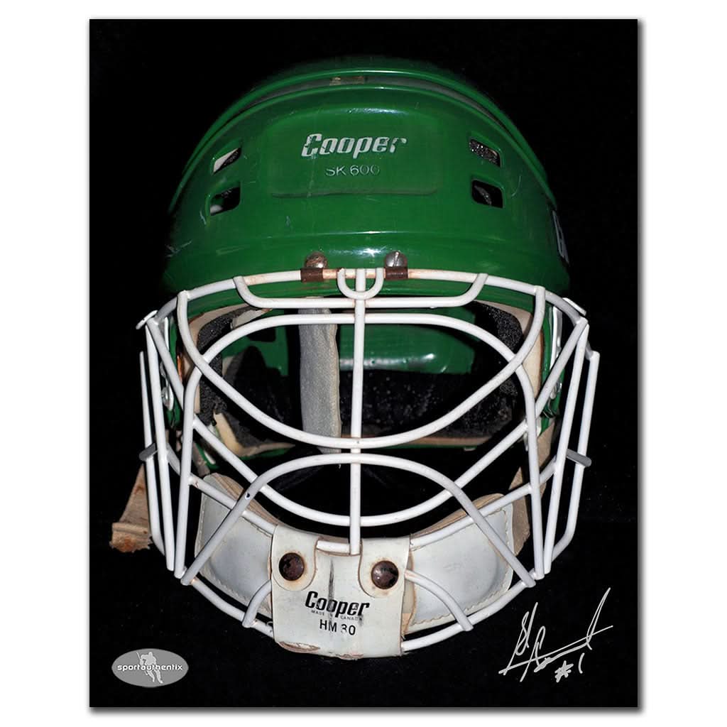 Authentic Ed Staniowski Hartford Whalers MASK Autographed 8x10 - SportAuthentix