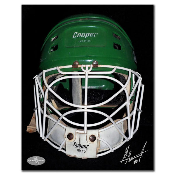 Authentic Ed Staniowski Hartford Whalers MASK Autographed 8x10 - SportAuthentix