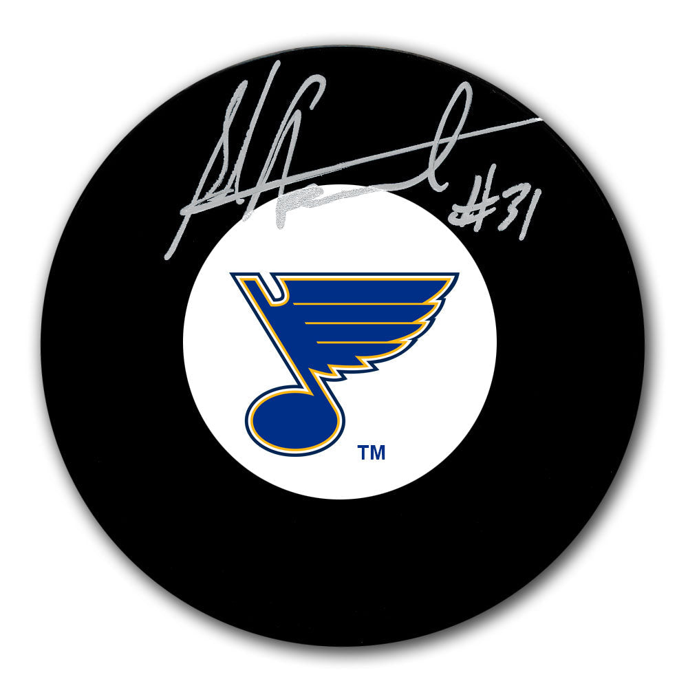 Ed Staniowski St. Louis Blues Autographed Puck