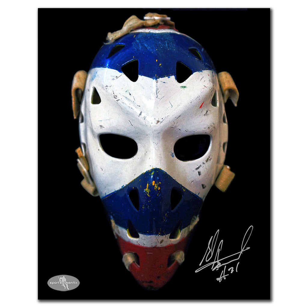 Ed Staniowski Winnipeg Jets MASK Autographed 8x10