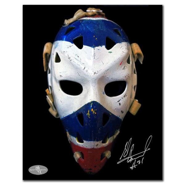 Authentic Ed Staniowski Winnipeg Jets MASK Autographed 8x10 - SportAuthentix