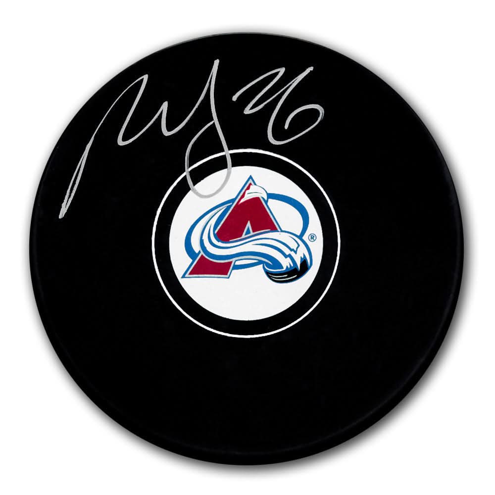 Authentic Paul Stastny Colorado Avalanche Autographed Puck - SportAuthentix