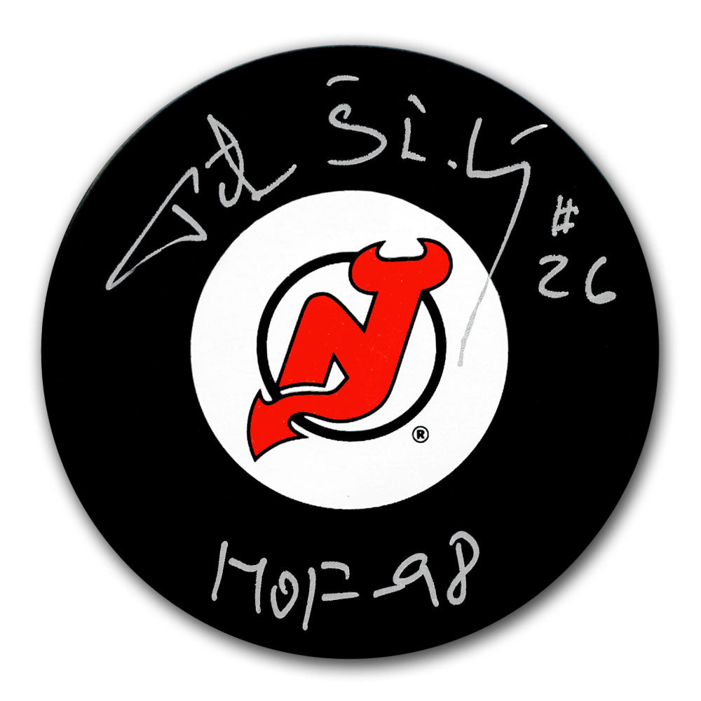 Peter Stastny New Jersey Devils HOF Autographed Puck