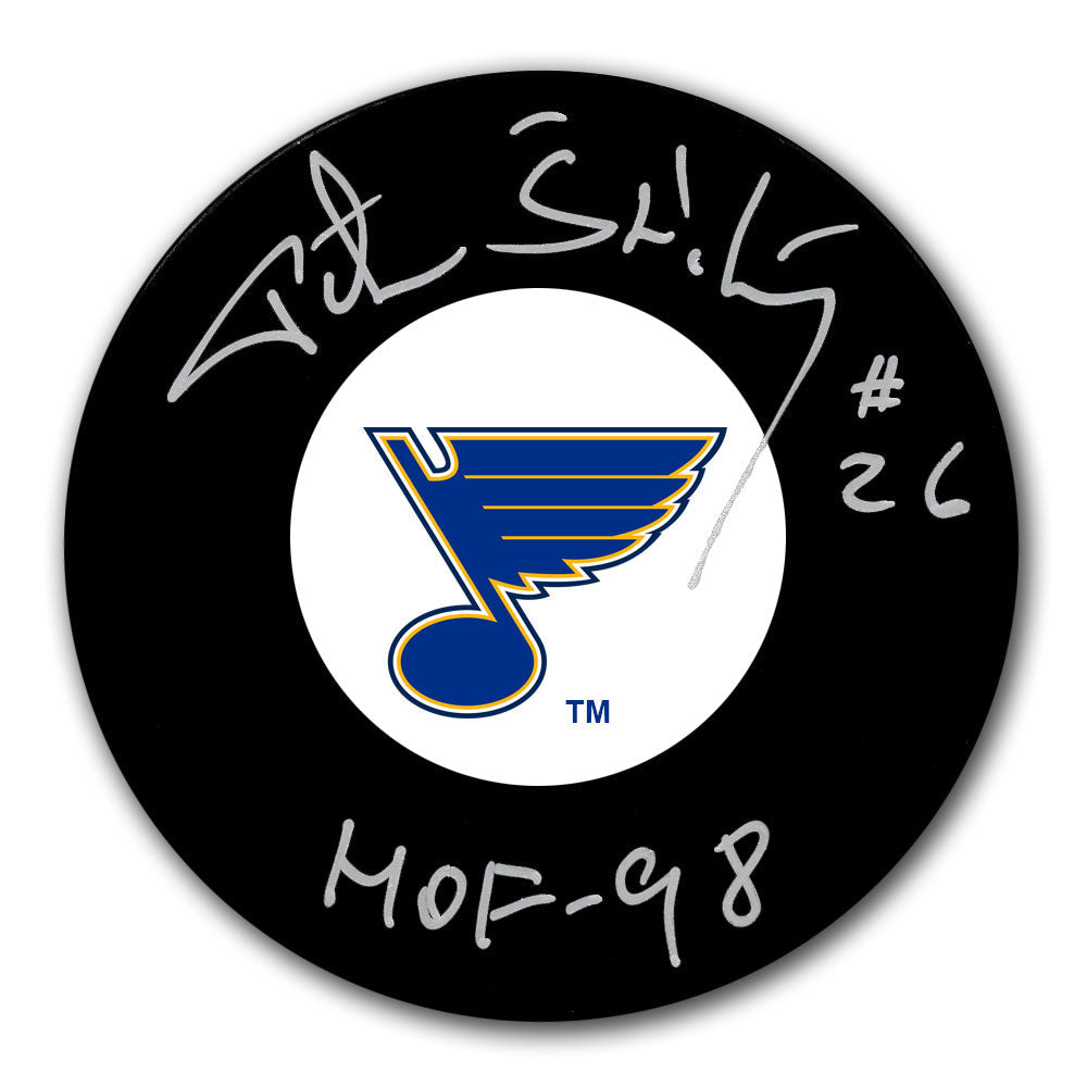 Peter Stastny St. Louis Blues HOF Autographed Puck - Sport Authentix Inc