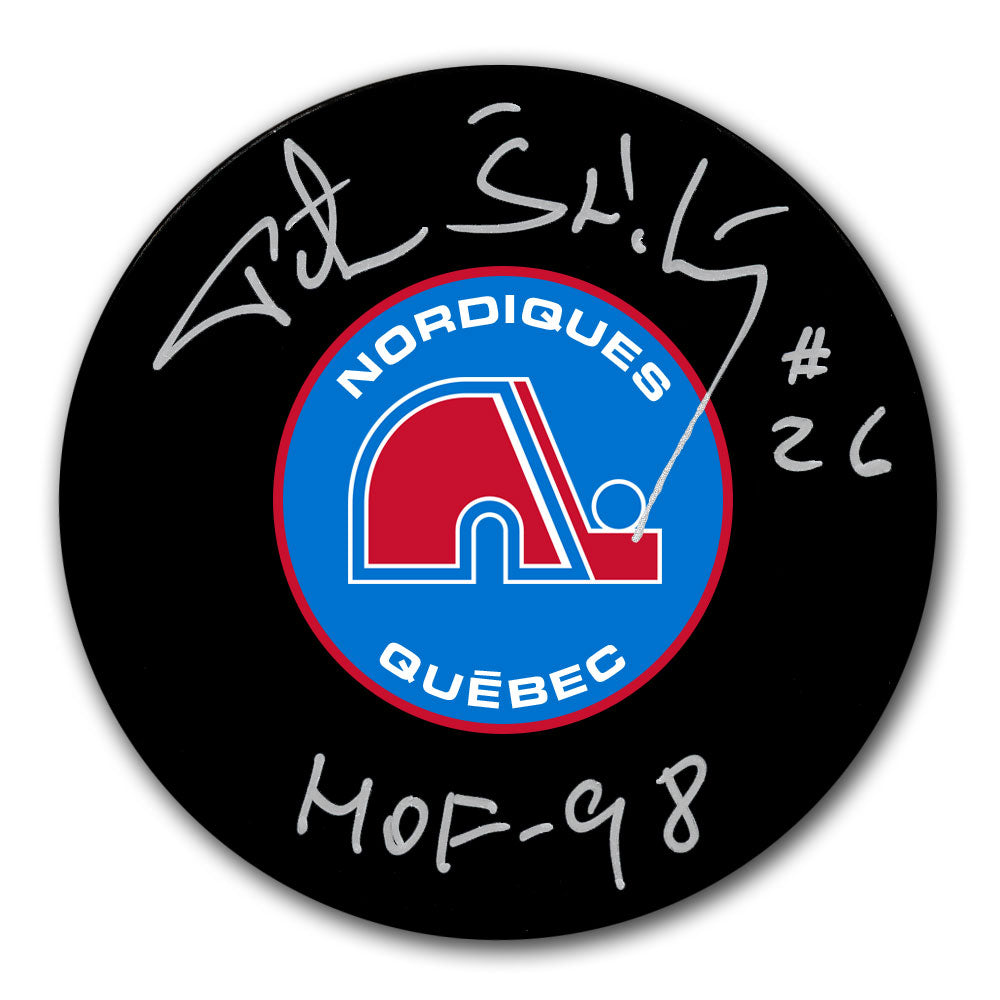 Peter Stastny Quebec Nordiques HOF Autographed Puck