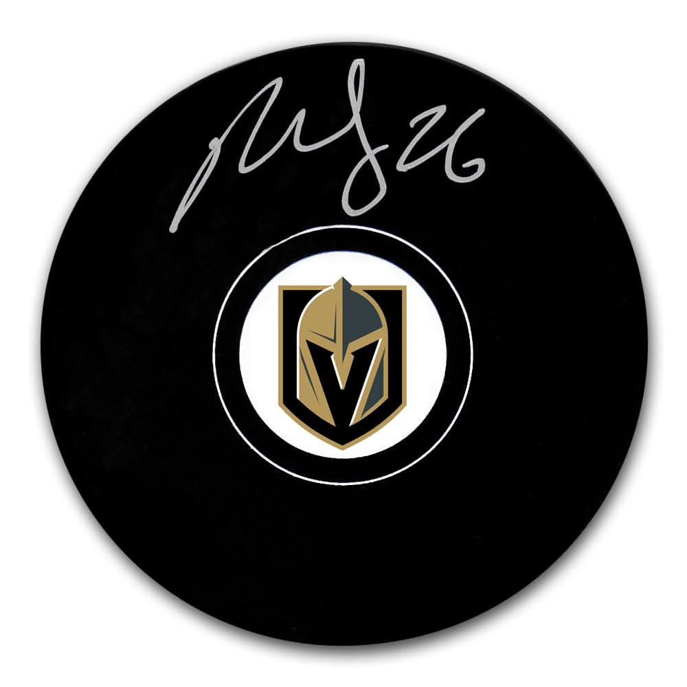 Authentic Paul Stastny Vegas Golden Knights Autographed Puck - SportAuthentix
