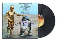 Anthony Daniels C3P0 Kenny Baker R2-D2 Signed Star Wars THE STORY OF STAR WARS Autographed Vinyl Album LP