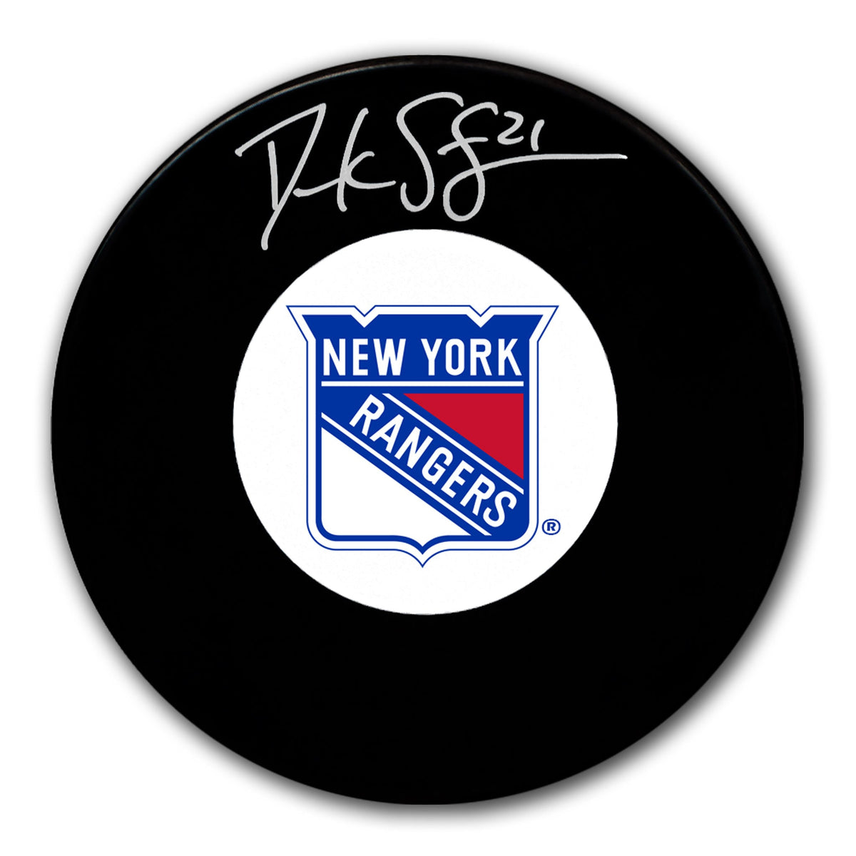 Derek Stepan New York Rangers Autographed Puck - Sport Authentix Inc