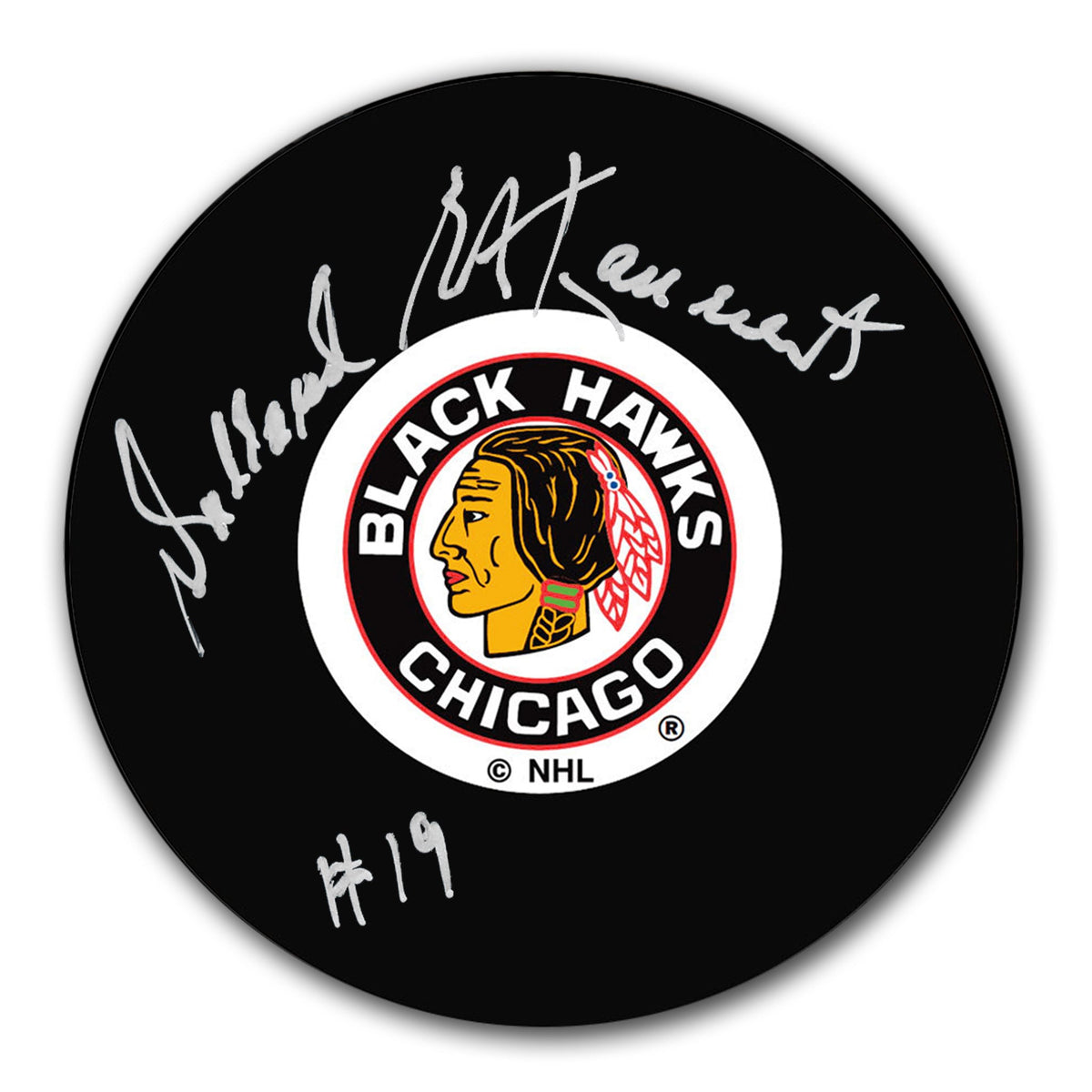 Dollard St. Laurent Chicago Blackhawks Autographed Puck - Sport Authentix Inc