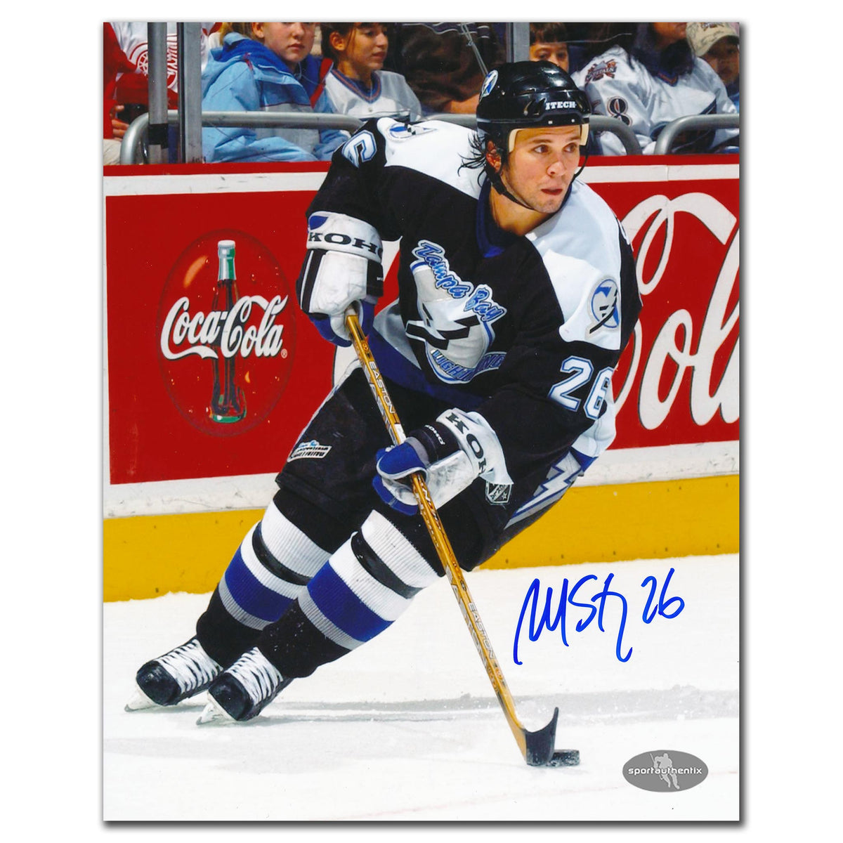 Martin St. Louis Tampa Bay Lightning Action Autographed 8x10 - Sport Authentix Inc
