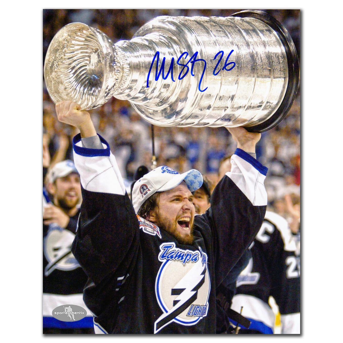 Martin St. Louis Tampa Bay Lightning 2004 Stanley Cup Autographed 8x10 - Sport Authentix Inc