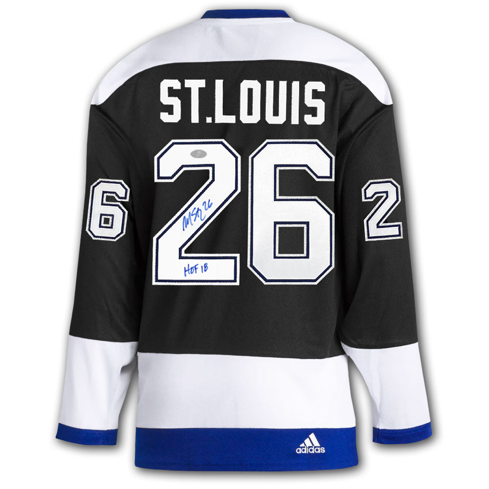 Martin St. Louis Tampa Bay Lightning HOF Adidas Pro Autographed Jersey