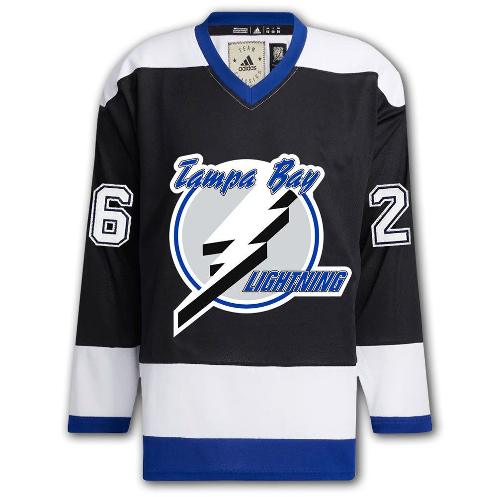 Maillot autographié Martin St. Louis Tampa Bay Lightning HOF Adidas Pro