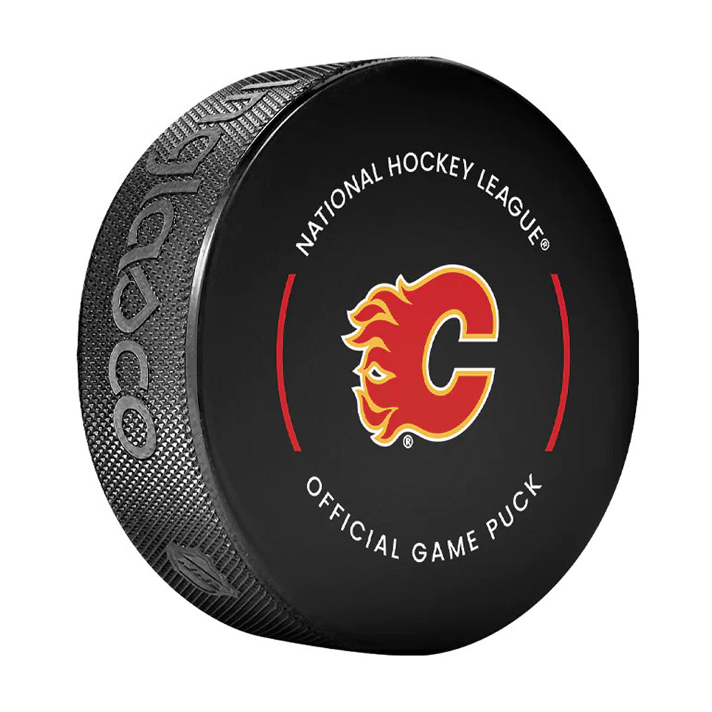 Martin St. Louis Pre-Order Calgary Flames Autographed Official Game Puck - Sport Authentix Inc