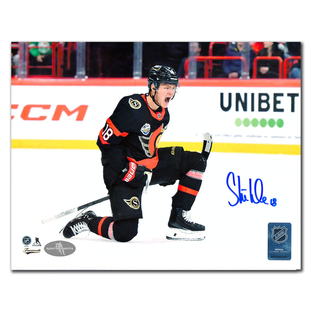 Tim Stutzle Ottawa Senators GOAL CELEBRATION Autographed 8x10