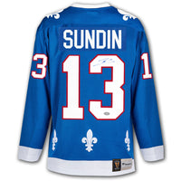 Mats Sundin Quebec Nordiques Fanatics Vintage Autographed Jersey