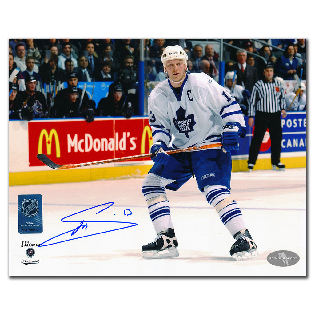 Mats Sundin Toronto Maple Leafs WHITE JERSEY Autographed 8x10