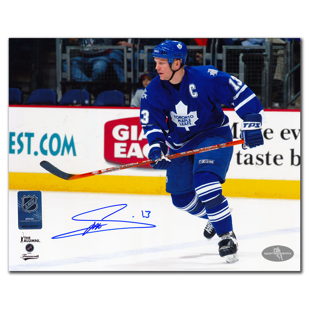 Mats Sundin Toronto Maple Leafs BLUE JERSEY Autographed 8x10