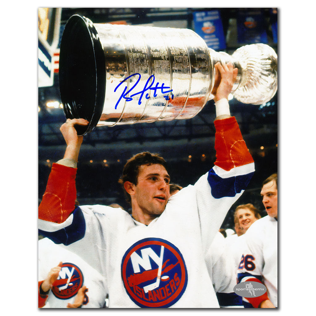 Brent Sutter, coupe Stanley autographiée 8x10 par les Islanders de New York