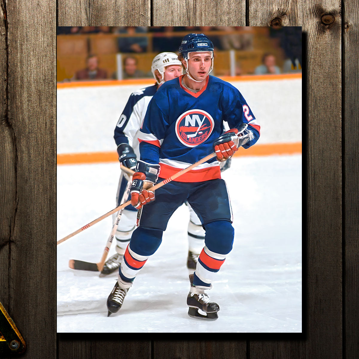 Brent Sutter Précommande des Islanders de New York dédicacé 8x10 (1)