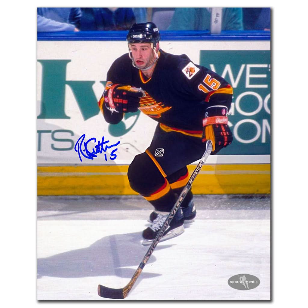 Authentic Rich Sutter Vancouver Canucks Autographed 8x10 - SportAuthentix